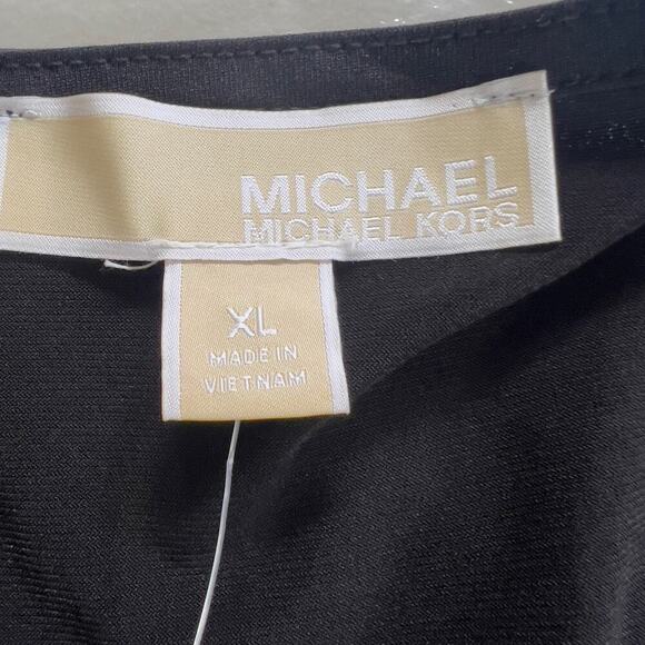 MICHAEL MICHAEL KORS LONG SLEEVE CUTOUT MINI DRESS IN BLACK NWT WOMEN'S SIZE XL - Picture 9 of 14